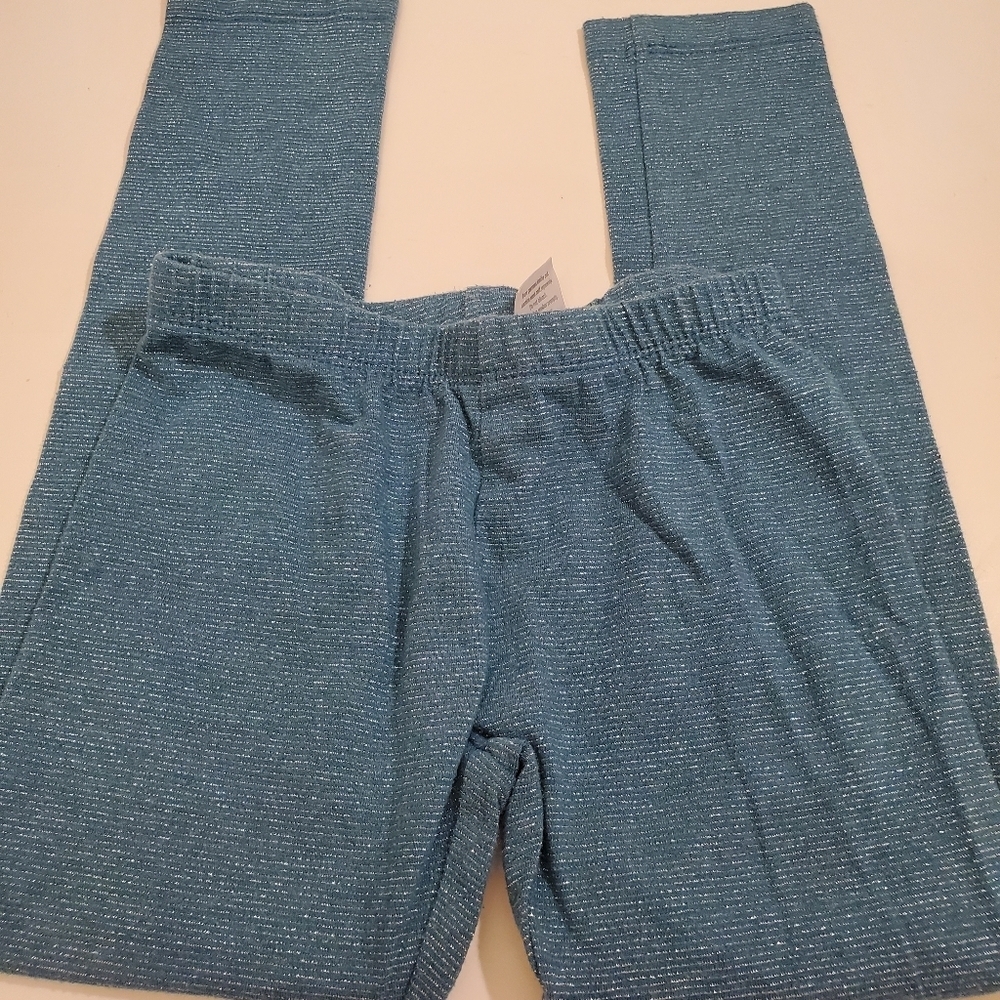 Gymboree Girl's 5T Teal/Sparkle Leggings